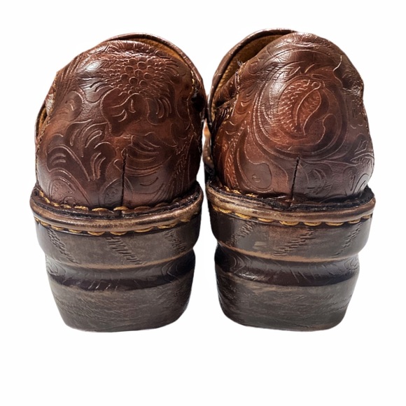 B.O.C. Peggy Slip-On Clog Nursing Clog Faux Leather Size 9 Embossed Deaign - Picture 7 of 15